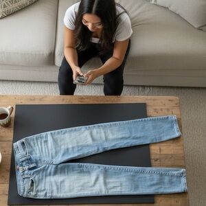 Abercrombie & Fitch Kids Blue Bootcut Jeans-Size 10